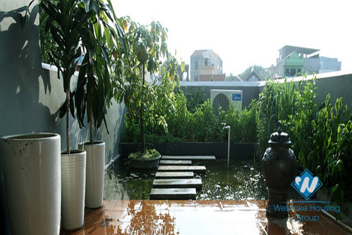 Beautiful houses with nice design for rent in Xuan La street, Tay Ho, Hanoi