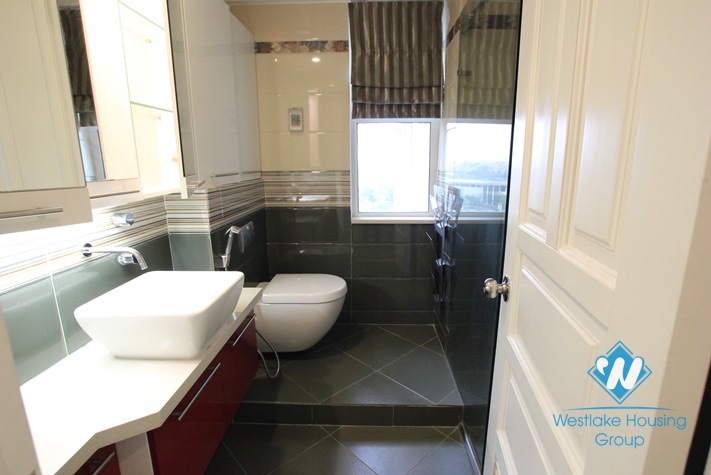 Apartment with nice and modern interior features for rent in Ciputra, Hanoi