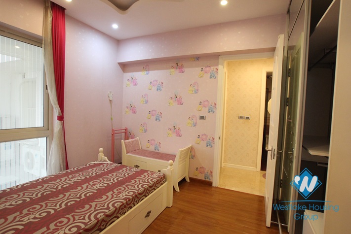 Apartment with nice and modern interior features for rent in Ciputra, Hanoi
