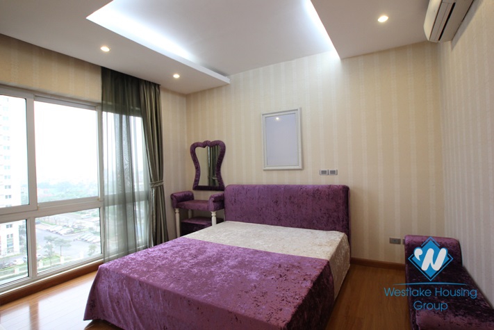 Apartment with nice and modern interior features for rent in Ciputra, Hanoi