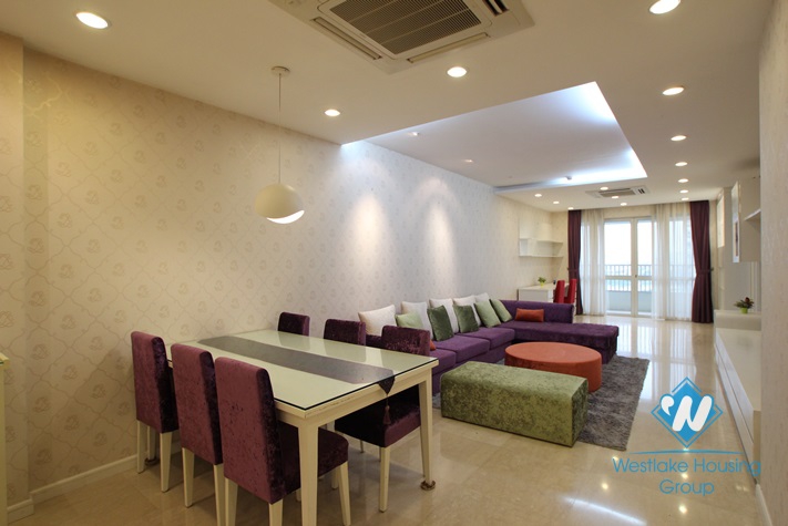 Apartment with nice and modern interior features for rent in Ciputra, Hanoi