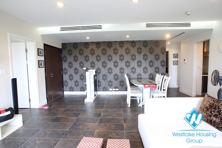 Apartment with simple furniture available for rent in Golden Westlake, Tay Ho, Hanoi.