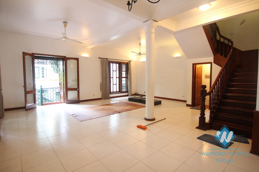 Big yard garden and swimming pool house for rent in Tay Ho, Hanoi