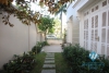 Unfurnish large size house with garden and swimming pool for rent in Ciputra, Tay Ho, Hanoi
