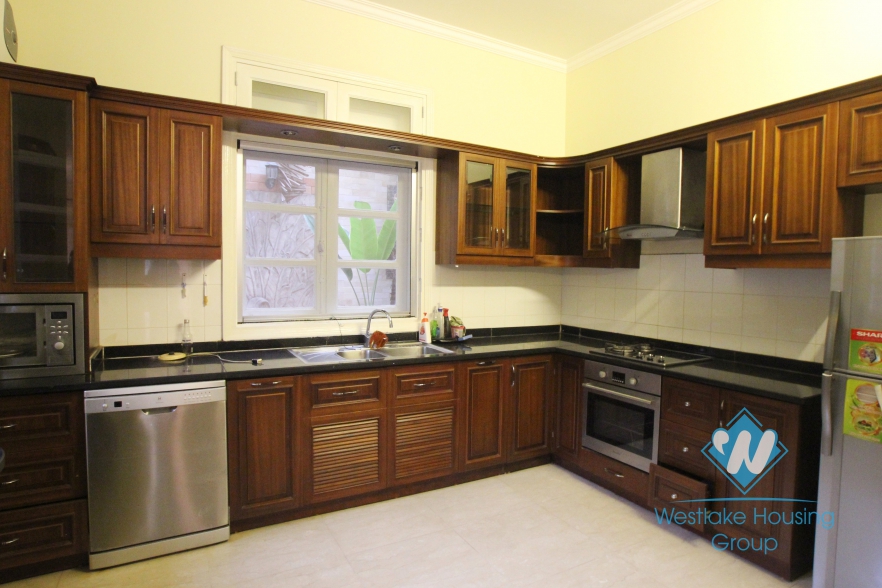 Bright house available for rent in Ciputra, Tay Ho, Hanoi.