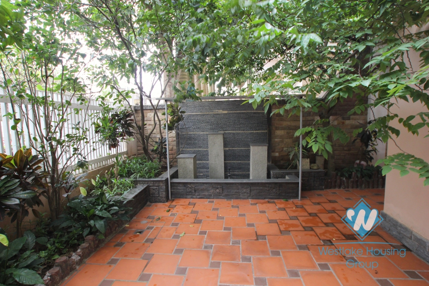 Bright house available for rent in Ciputra, Tay Ho, Hanoi.