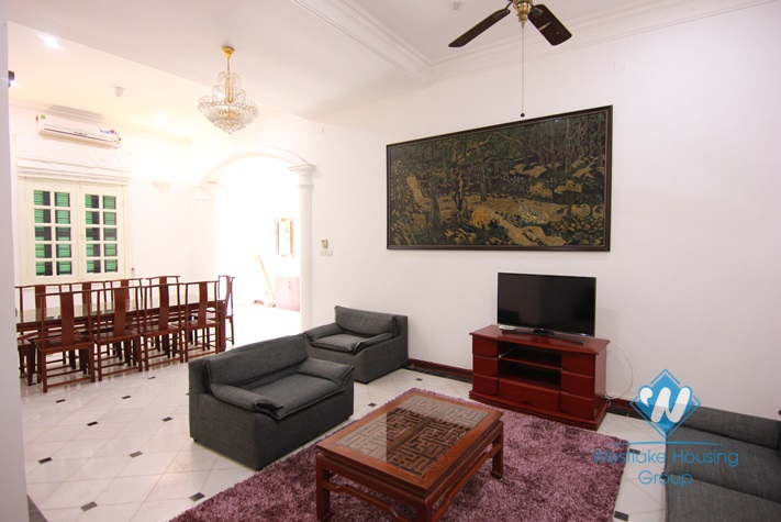 French style house with lake view terrace for rent in Westlake Tay ho, Hanoi, Vietnam