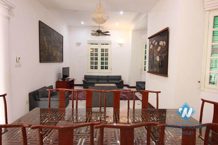 French style house with lake view terrace for rent in Westlake Tay ho, Hanoi, Vietnam