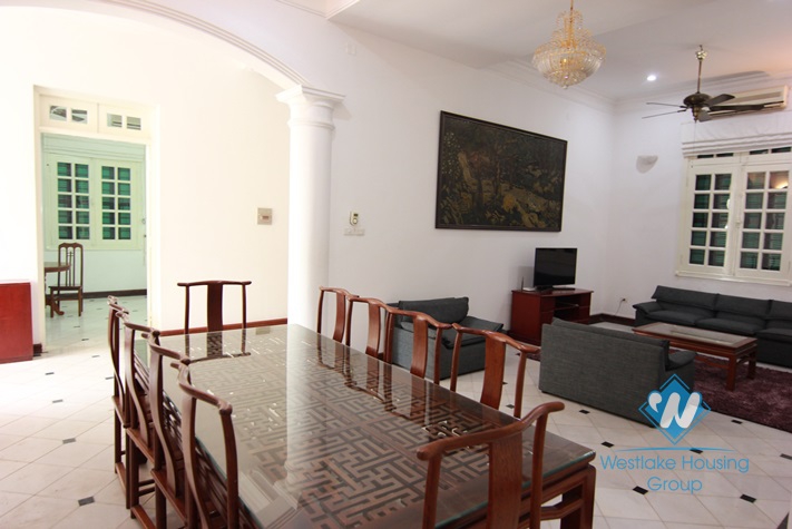 French style house with lake view terrace for rent in Westlake Tay ho, Hanoi, Vietnam
