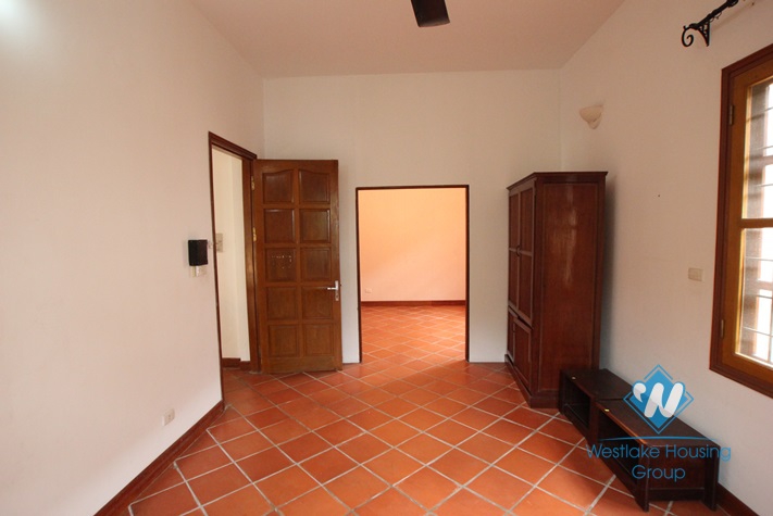 Beautiful house with big yard for rent in Tay Ho, Ha Noi.
