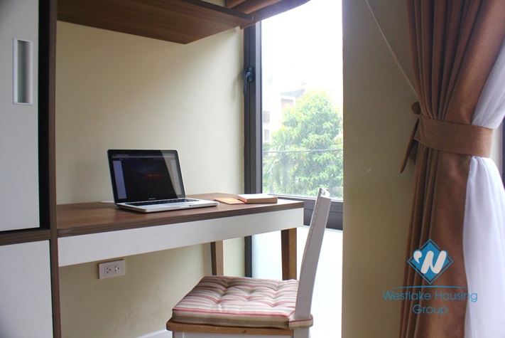 Balcony with lakeview 02 bedrooms apartment for rent in Dang Thai Mai street, Tay Ho area.