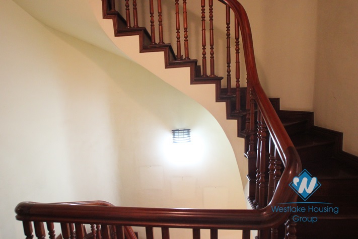 Large house on the street for rent in Linh Lang street, Ba Dinh district, Hanoi 