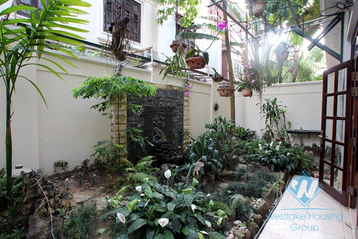House with nice design for rent in Ciputra, Tay Ho, Hanoi- fully furnished