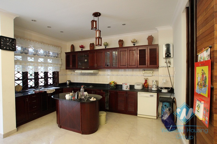 House with nice design for rent in Ciputra, Tay Ho, Hanoi- fully furnished