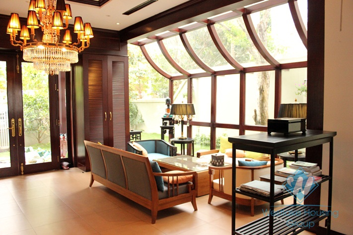 High quality house with modern furniture for lease in Ciputra, Tay Ho, Hanoi