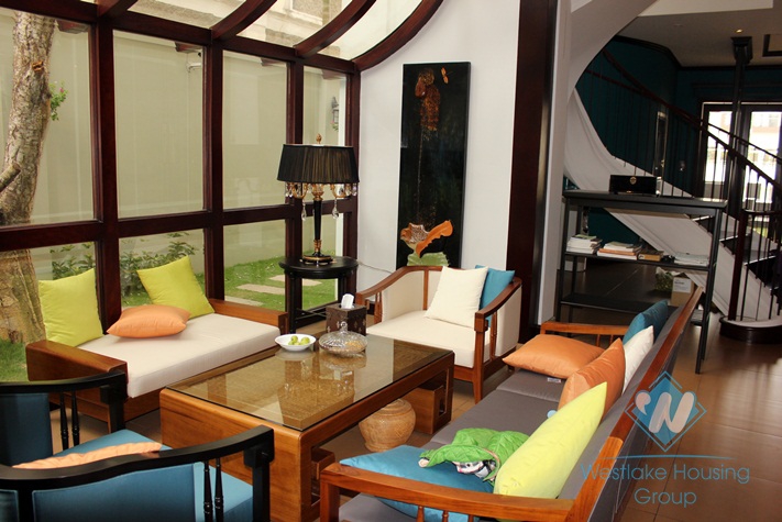 High quality house with modern furniture for lease in Ciputra, Tay Ho, Hanoi