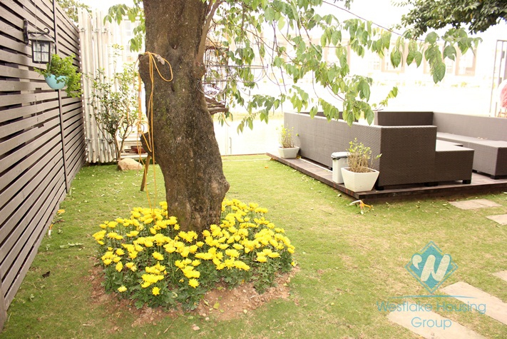 High quality house with modern furniture for lease in Ciputra, Tay Ho, Hanoi