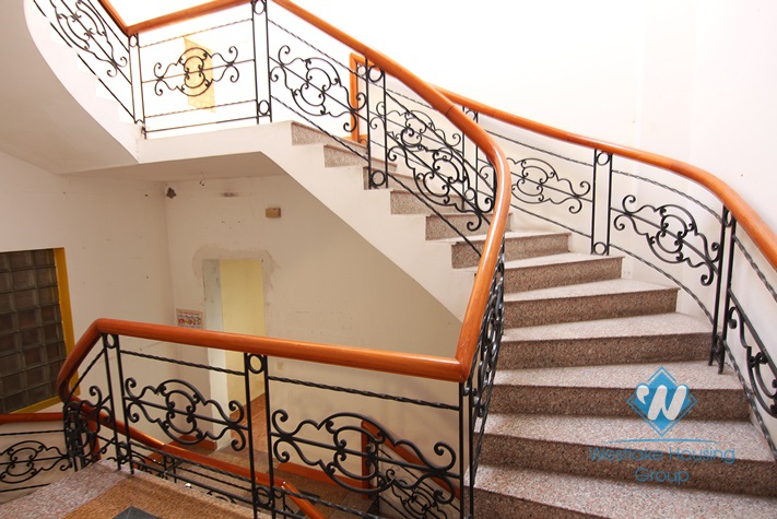 Unfurnished house for rent in Truc Bach area.