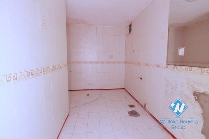 Unfurnished house for rent in Truc Bach area.