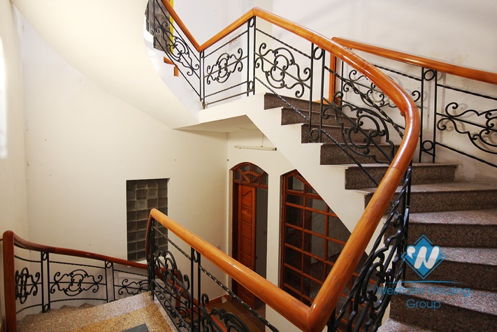 Unfurnished house for rent in Truc Bach area.