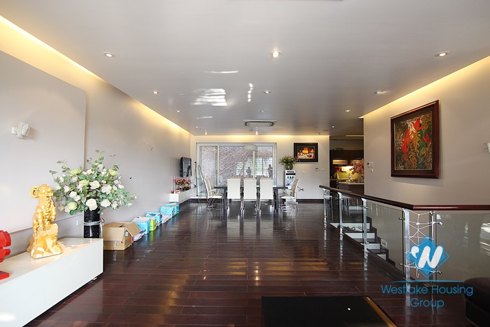 Gorgeous house with big living room in Westlake Tay Ho, Hanoi, Vietnam area for rent 