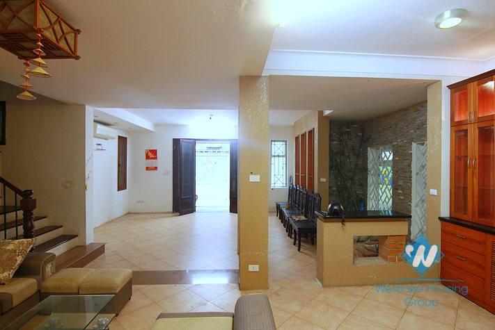 Nice house with a yard in To Ngoc Van, Tay Ho
