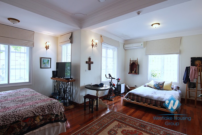 Upgraded house in good quality and 5 bedrooms for rent in Westlake Tay ho, Hanoi, Vietnam