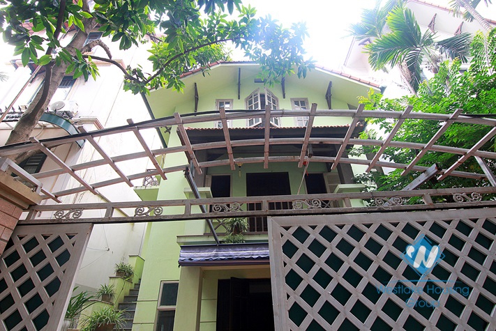 Nice house with a yard in To Ngoc Van, Tay Ho