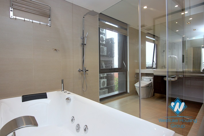 A premium 3 bedroom and working room apartment with lake view for rent on To Ngoc Van, Tay Ho