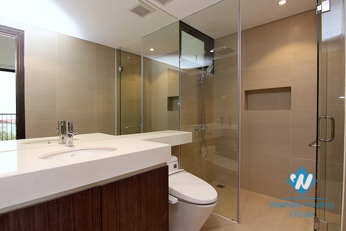 A premium 3 bedroom and working room apartment with lake view for rent on To Ngoc Van, Tay Ho