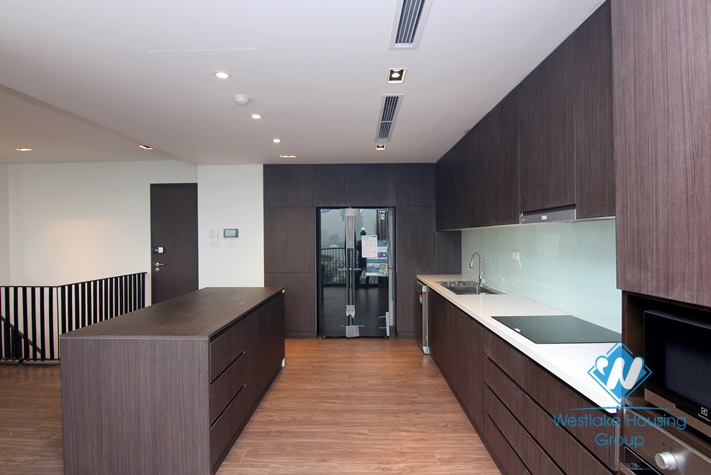 A premium 3 bedroom and working room apartment with lake view for rent on To Ngoc Van, Tay Ho