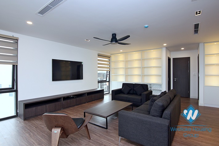 A premium 3 bedroom and working room apartment with lake view for rent on To Ngoc Van, Tay Ho