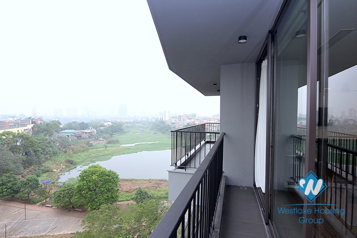 A premium 3 bedroom and working room apartment with lake view for rent on To Ngoc Van, Tay Ho