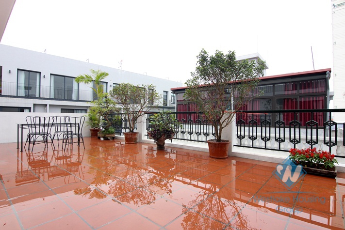Nice apartment with big balcony for rent in Tu Hoa District, Tay Ho District 