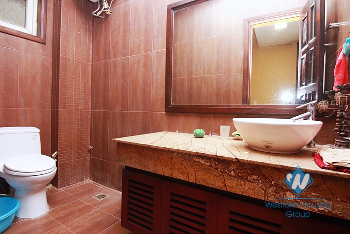 Two bedrooms house for rent in Lac Long Quan st, Tay Ho district.