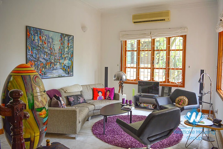 Spacious garden house with swimming pool for rent in Xom Chua area, Tay Ho, Hanoi