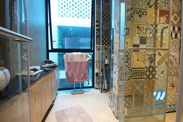 A modern house to rent in Tay Ho with charming and unique design