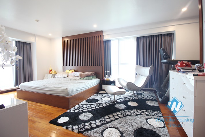 Spacious 4 bedrooms apartment for rent in L-building, Ciputra, Hanoi