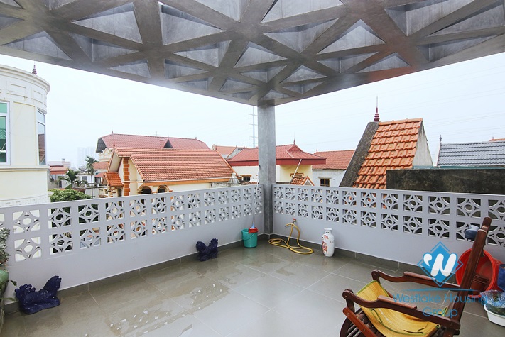 Nice design house for rent near Nhat Tan Bridge, Tay Ho District 