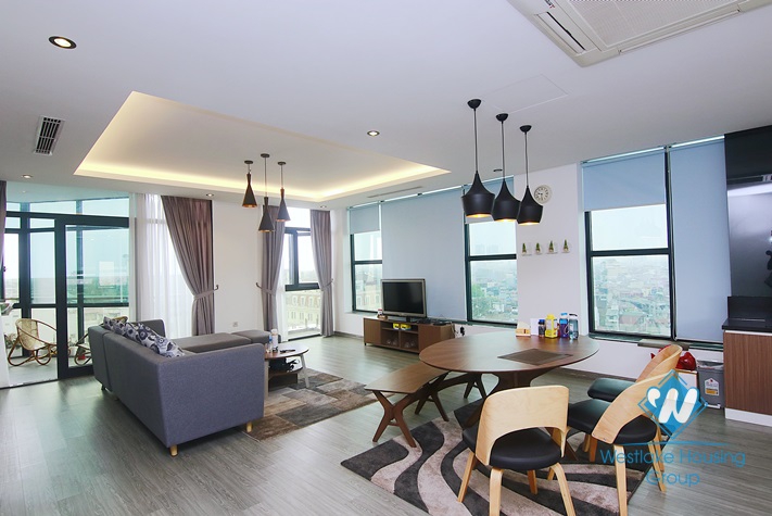 Nice penthouse apartment for rent in Ba Dinh District 