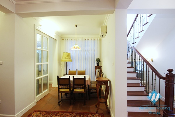 Chic European style 2 bedrooms house for rent in Tay Ho area