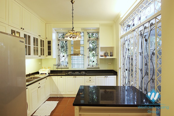 Chic European style 2 bedrooms house for rent in Tay Ho area