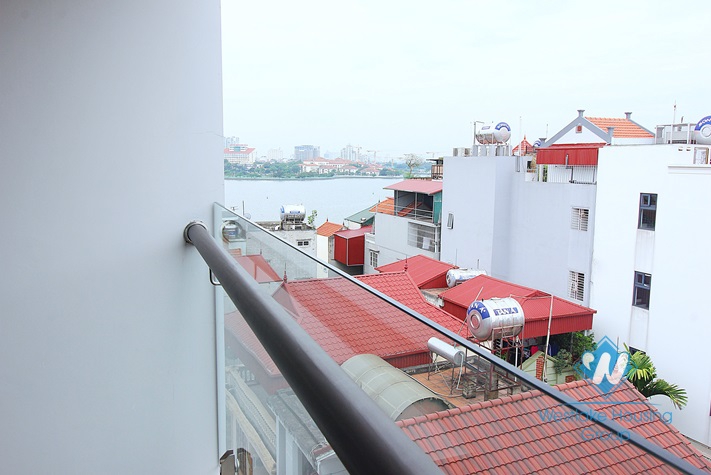 High floor and brand-new studio for rent in Nhat Chieu st, Tay Ho.