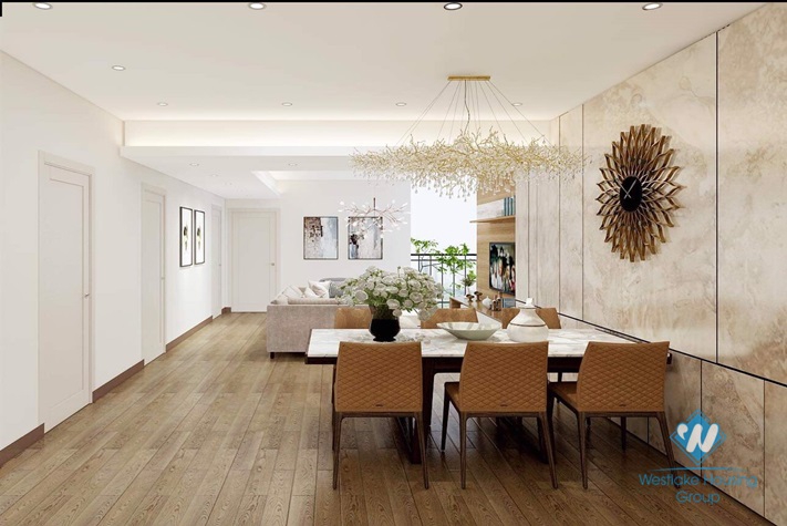 New renovation apartment for rent in E building, Ciputra Urban, Tay Ho district, Ha Noi