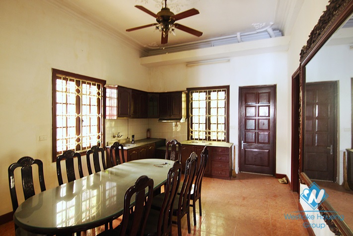 A large three-floor house for rent in AU Co st, Tay Ho