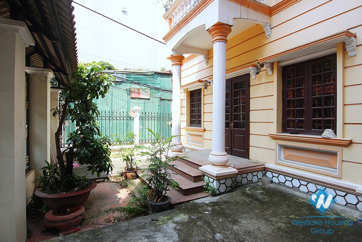 A large three-floor house for rent in AU Co st, Tay Ho