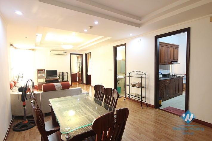A fully furnished three-bedroom apartment in Ciputra Tay Ho district