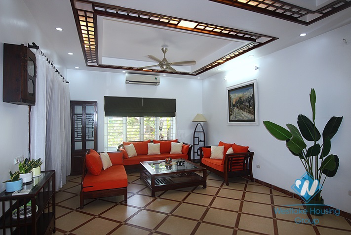 Spacious and Airy 07 bedrooms house with big yard for rent in Au Co st, Tay Ho area.