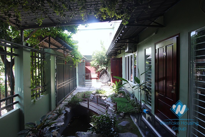 Spacious and Airy 07 bedrooms house with big yard for rent in Au Co st, Tay Ho area.