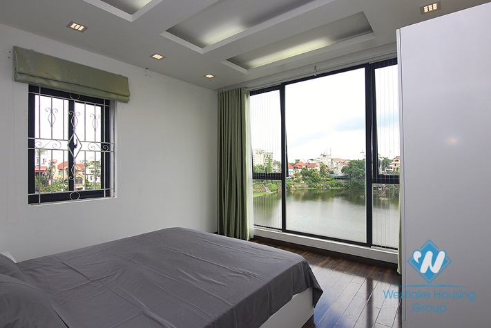 Duplex 4 bedrooms apartment with lake view for rent in Au Co st, Tay Ho area